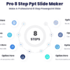 Pro 8 Step Ppt Slide Maker - Make A Professional 8 Step Powerpoint Slide