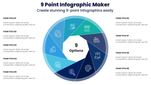 9 Point Infographic Maker - Create stunning 9-point infographics easily