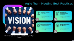 PowerPoint template for Agile Team Meetings Best Practices with professional presentation slides for effective team collaboration.