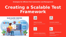 PowerPoint template for a professional presentation on Building a Scalable Test Framework with agile testing automation insights.