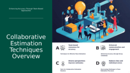 Professional PowerPoint template for collaborative estimation methods, ideal for agile development and effective sprint planning.