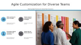 PowerPoint template for customizing Agile for diverse teams in a professional presentation with effective ppt slides and designs