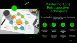 PowerPoint template for effective agile retrospective techniques with custom agile retrospective slides for professional presentations