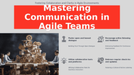 PowerPoint template for effective communication in agile teams with cross-functional collaboration and project management slides.