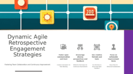 PowerPoint template for engaging Agile retrospective activities with best practices and interactive slides for team engagement.