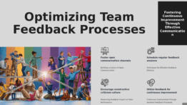 PowerPoint template for enhancing team feedback loops with best practices for agile development and effective presentation design.