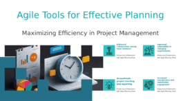 PowerPoint template for Leveraging Agile Tools for Planning featuring effective agile tools for planning and customizable sprint planning templates