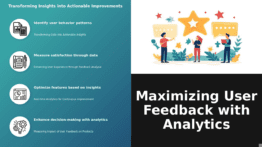 PowerPoint template for leveraging analytics for user feedback, ideal for professional presentations and user feedback loop slides