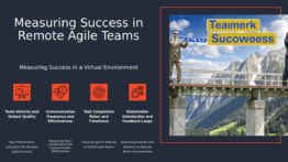 PowerPoint template for Performance Metrics for Remote Agile Teams with professional PPT slides for effective team evaluation.