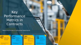 Professional presentation template for Performance Metrics in Contracts with agile development visuals and customizable ppt slides.