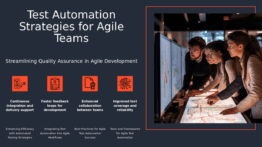 PowerPoint template for Test Automation for Agile Teams in professional presentations and automated testing slide decks.