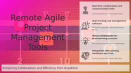PowerPoint template for agile project management remotely, featuring professional presentation slides for virtual teams and agile tools.