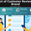 Professional PowerPoint template for analyzing customer reviews impact on brand equity with insightful ppt slides for digital marketing.
