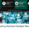 PowerPoint template for Building Resilient Budget Models, featuring professional presentation slides for effective financial planning
