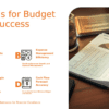 PowerPoint template showcasing key KPIs for budget success with professional presentation slides and financial performance metrics.