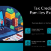 Professional PowerPoint template for tax credits for families, ideal for budget planning and tax planning presentation slides.