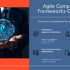 Professional presentation using an Agile Compliance Frameworks PowerPoint template for customizable business agility slides