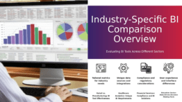 PowerPoint template for industry-specific BI comparisons, ideal for professional presentations and customizable ppt slides.