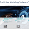 PowerPoint template for predictive modeling software tools featuring data analytics presentation slides for a professional presentation