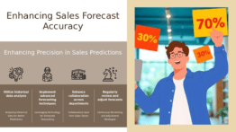 PowerPoint template for sales forecast accuracy improvement, featuring professional presentation design and effective forecasting methods.