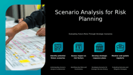 Professional PowerPoint template for Scenario Analysis for Risk Planning to aid in effective risk mitigation strategies and business analytics.