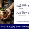 Professional presentation of sustainable supply chain practices in a PowerPoint template with eco-friendly supply chain slides