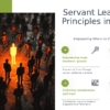 PowerPoint template for Servant Leadership in Action with professional presentation design, offering actionable leadership templates and PPT slides.