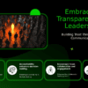 PowerPoint template illustrating transparency in leadership practices for professional presentations and ethical decision-making training
