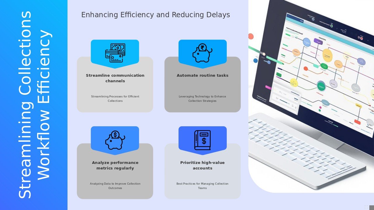 Professional PowerPoint template for optimizing collections workflow with effective ppt slides for cash flow improvement