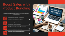 PowerPoint template for Bundling Products for Increased Sales featuring professional presentation tips and effective pricing strategy slides.
