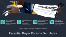 Professional presentation of Buyer Persona Templates for Marketers with editable ppt slides for effective custom persona development