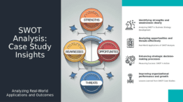 Professional PowerPoint template for case studies on SWOT effectiveness, featuring downloadable SWOT analysis presentations and effective SWOT analysis PowerPoint.