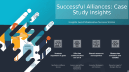 PowerPoint template for successful alliances with case studies showcasing effective partnership strategies and business positioning techniques
