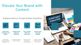 Download this professional PowerPoint template for a compelling Content Marketing for Brands presentation using effective ppt slides.