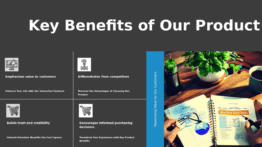 PowerPoint template for highlighting product benefits with persuasive design for effective sales pitch presentations.