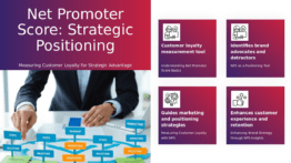 PowerPoint template for Net Promoter Score for Positioning, ideal for competitive positioning success presentation with engaging ppt slides.