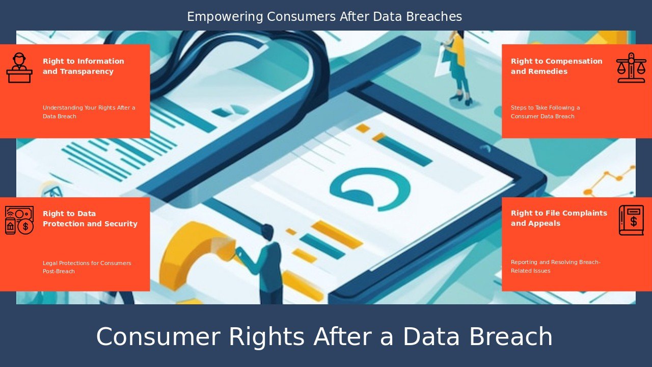 Consumer Rights Post-Breach PowerPoint Template for Advocacy 3 Professional PowerPoint template for Consumer Rights Post-Breach with data breach notification slides and consumer advocacy insights.