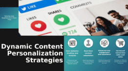 PowerPoint template showcasing Dynamic Website Content Personalization for effective marketing strategy presentation slides. Download ppt now.