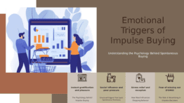 PowerPoint template exploring emotional drivers in impulse purchases for a professional presentation on consumer behavior.