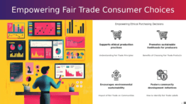 Professional PowerPoint template for Fair Trade Consumer Choices with sustainable consumption slides and ethical buying choices template.