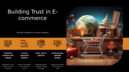 PowerPoint template on Trust Signals in E-commerce for a professional presentation with persuasive consumer behavior insights