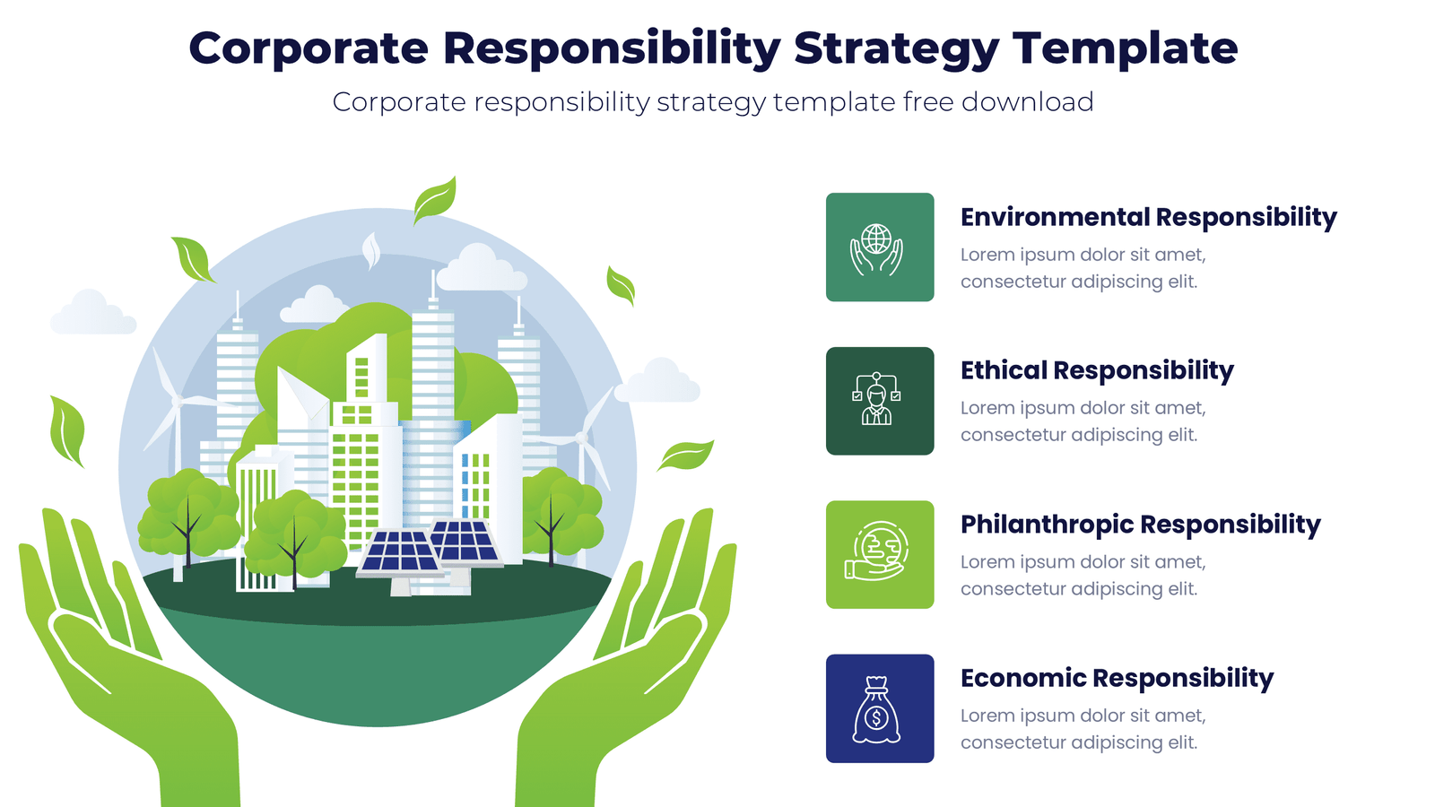 Corporate Responsibility Strategy Template 3 Corporate responsibility strategy template for corporate strategy