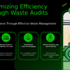 Professional PowerPoint template for Waste Audits for Efficiency to boost recycling practices and promote corporate sustainability