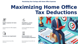 PowerPoint template for home office tax deductions with professional presentation slides for remote work cost savings and business expenses.