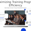 Professional PowerPoint template for training program efficiency, focused on effective employee training and cost management presentation slides