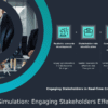 Crisis Simulation with Stakeholders PowerPoint template for professional presentations with interactive crisis planning slides