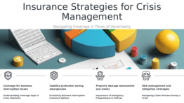 PowerPoint template for insurance considerations for crises, featuring professional presentation design and crisis management ppt slides.