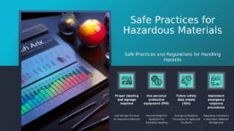 Professional PowerPoint template for Hazardous Materials Handling with effective ppt slides for safety training and crisis response.