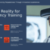 Professional PowerPoint template for Virtual Reality Training for Emergencies, featuring crisis response slides and emergency management tools.