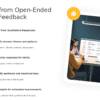 Analyzing Open-Ended Feedback PowerPoint Template for Surveys 2 Professional PowerPoint template for analyzing open-ended feedback, ideal for customer satisfaction survey presentations with customizable slides.